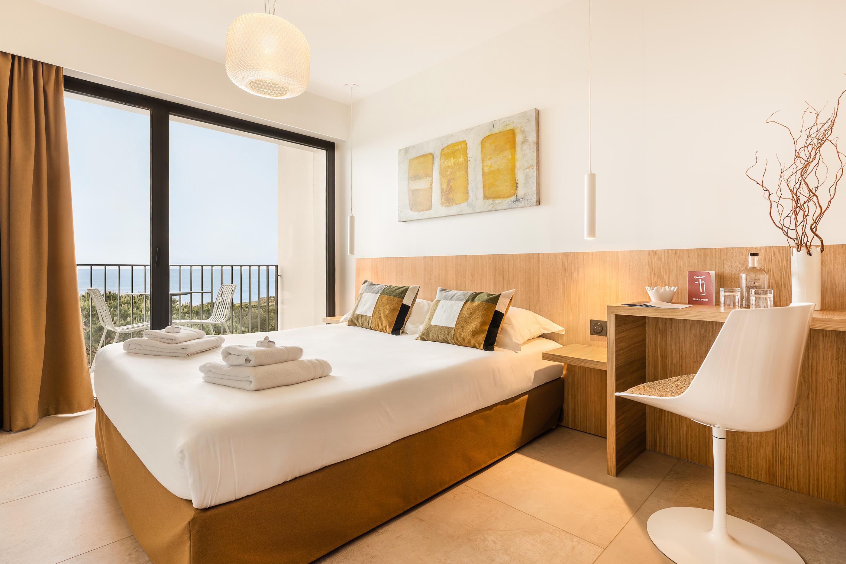 Chambre vue mer, balcon – hôtel Collioure